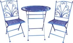 Intratuin Bistroset Debbie Gietijzer Blauw