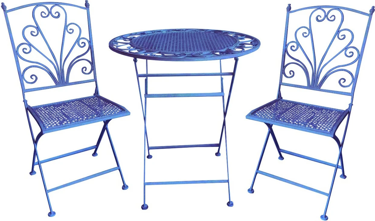 Intratuin Bistroset Debbie Gietijzer Blauw 1 Intratuin Bistroset Debbie Gietijzer Blauw