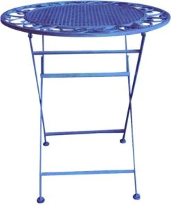 Intratuin Bistrotafel Debbie Blauw D 70 H 75 Cm