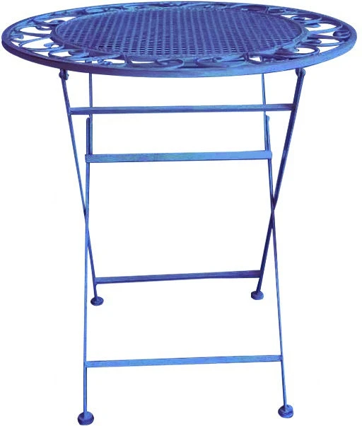 Intratuin Bistroset Debbie Gietijzer Blauw 3 Intratuin Bistroset Debbie Gietijzer Blauw - Afbeelding 3