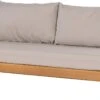 Intratuin Daybed / Loungebank Lazy Teakwash Grijs 73 / 133 X 180 X 75 Cm