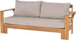 Intratuin Daybed / Loungebank Lazy Teakwash Grijs 73 / 133 X 180 X 75 Cm