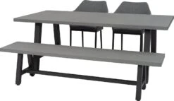 Intratuin Tuinbank Finn Grijs 190 X 40 X 45 Cm -Tuinmeubel Serie Winkel 8720196332755 3