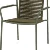 Intratuin Eettafelstoel Jasmijn Aluminium Groen