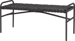 Intratuin Tuinbank Emma Zwart 109 X 9,5 X 42 Cm