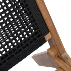 Intratuin 2-zits Loungebank Coco Zwart Acaciahout -Tuinmeubel Serie Winkel 8720196356522 3