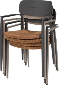 Intratuin Eettafelstoel Lize Antraciet -Tuinmeubel Serie Winkel 8720196356751 5