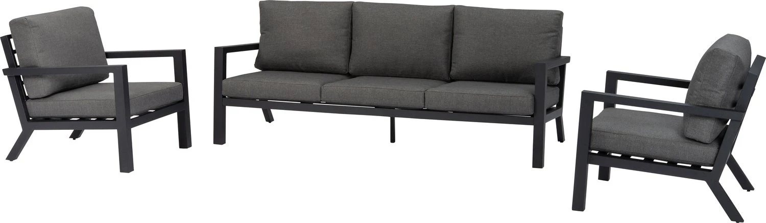 Intratuin 5-zits Loungeset Cindy Aluminium Antraciet 1 Intratuin 5-zits Loungeset Cindy Aluminium Antraciet