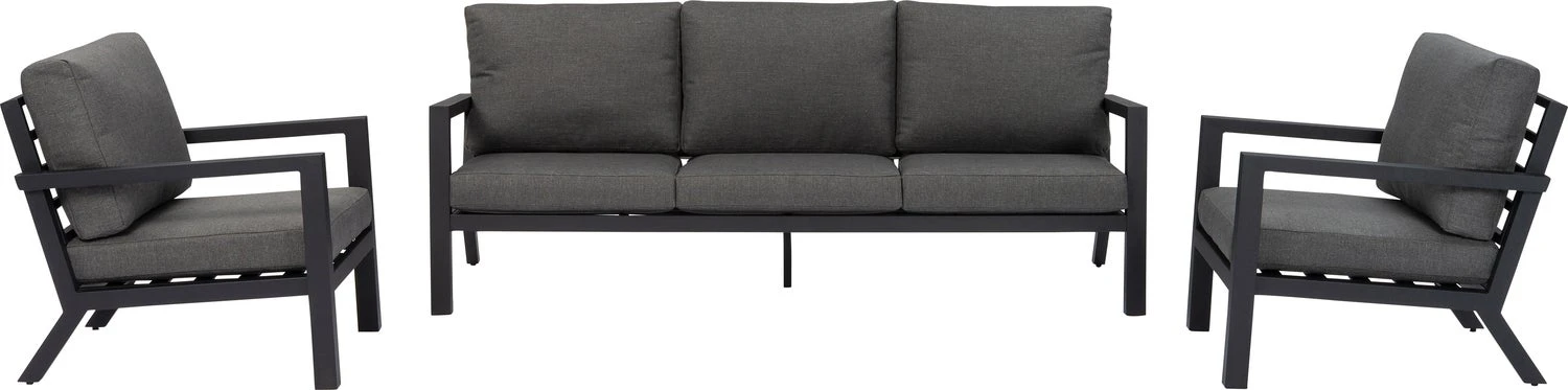 Intratuin 5-zits Loungeset Cindy Aluminium Antraciet 2 Intratuin 5-zits Loungeset Cindy Aluminium Antraciet - Afbeelding 2