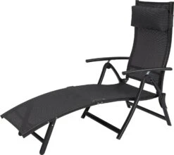 Intratuin Ligbed Haikou Antraciet 193 X 66 X 98 Cm