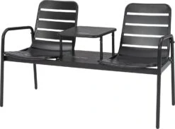 Intratuin Tête-a-tête Olle Zwart 62,8 X 127,6 X 80,5 Cm