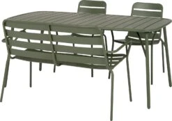 Intratuin 4-zits Diningset Olle Staal Groen