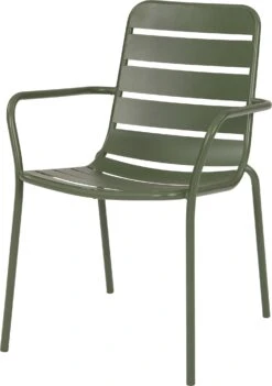 Intratuin 4-zits Diningset Olle Staal Groen -Tuinmeubel Serie Winkel 8720196361021 4