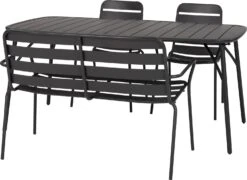 Intratuin 4-zits Diningset Olle Staal Antraciet