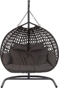 Intratuin 2-zits Hangstoel In Standaard Adam Zwart 6 Intratuin 2-zits Hangstoel In Standaard Adam Zwart -Tuinmeubel Serie Winkel 8720196361182 3