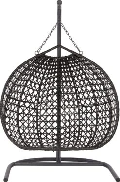 Intratuin 2-zits Hangstoel In Standaard Adam Zwart 7 Intratuin 2-zits Hangstoel In Standaard Adam Zwart -Tuinmeubel Serie Winkel 8720196361182 4