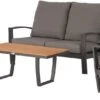 Tierra Outdoor Verstelbare 4-zits Loungeset Valencia Aluminium Antraciet
