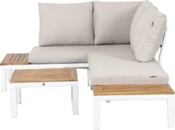 Intratuin 4-zits Loungeset Rosa Aluminium Wit -Tuinmeubel Serie Winkel 8720196367795 5