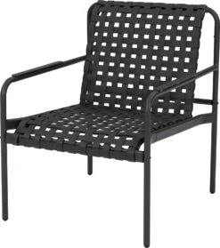 Intratuin Loungestoel Emma Aluminium Zwart