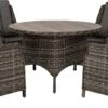 Intratuin 4-zits Diningset Lima Wicker Bruin / Grijs