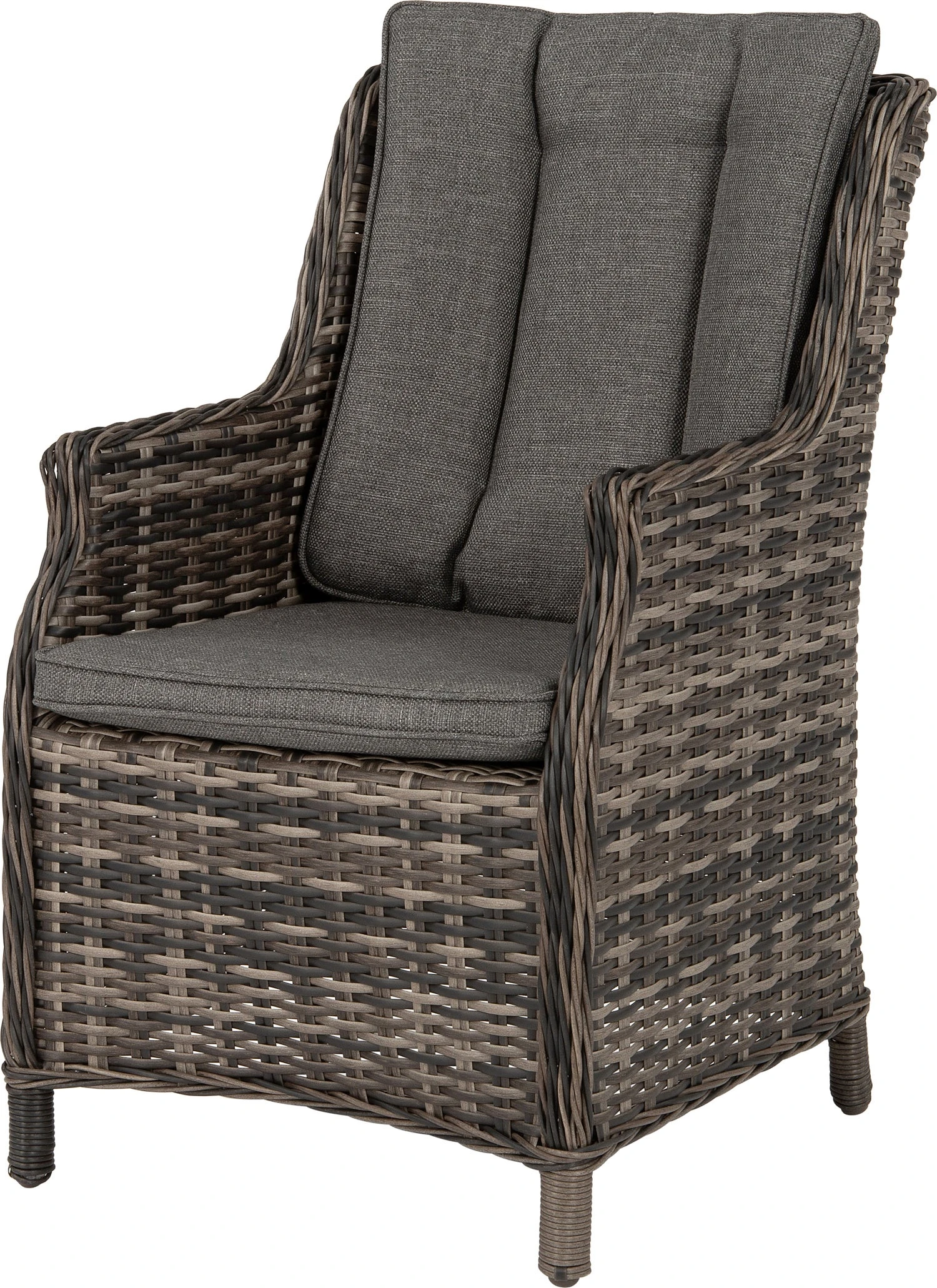 Intratuin 4-zits Diningset Lima Wicker Bruin / Grijs 3 Intratuin 4-zits Diningset Lima Wicker Bruin / Grijs - Afbeelding 3