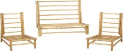 Mica Decorations 4-zits Loungeset Tropical Bamboe Naturel