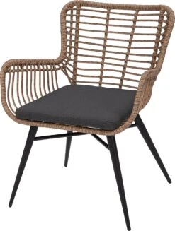 Intratuin 2-zits Bistroset Bibi Met Mees Naturel -Tuinmeubel Serie Winkel 8720196468164 4