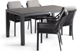 Tierra Outdoor 4-zits Diningset Briga Met Liv