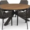 Tierra Outdoor 4-zits Diningset Orbital Met Liv