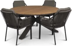 Tierra Outdoor 4-zits Diningset Orbital Met Liv