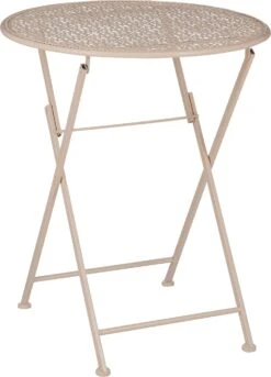 Mica Decorations Bistrotafel Neta Bruine D 60 H 70 Cm