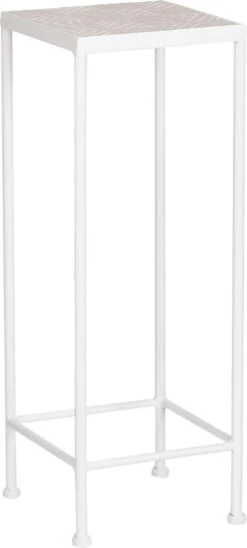 Mica Decorations Bijzettafel Caprice Grijs 20 X 20 X 55 Cm