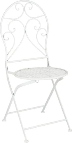 Mica Decorations Bistrostoel Umberto Wit 40 X 40 X 92 Cm