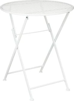 Mica Decorations Bistrotafel Umberto Wit D 60 H 70 Cm