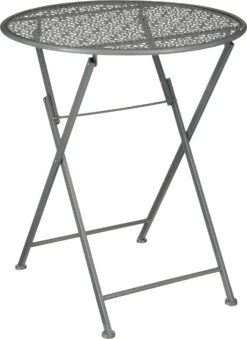 Mica Decorations Bistrotafel Thalia Grijs D 60 H 70 Cm