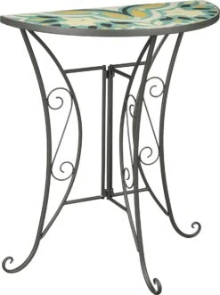 Mica Decorations Bistrotafel Tristan Zwart / Groen 51 X 23 X 56 Cm